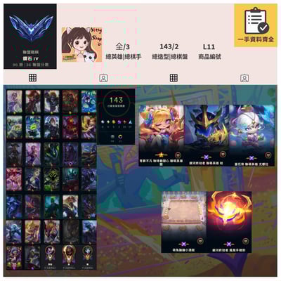 【編號L11】月付1200元起 主打尊爵咖啡廳關靈花尤娜拉銀河終結者劫萌兔小酒館等造型 全英雄1