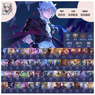 【編號SA43】月付1800元起 主打納克次元/圖倫星海之霸永耀/贊尼爾惡魔製造/圖倫明焰開明/弗洛倫星際議會seven/銀晝 閑雲鶴立1