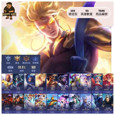 【編號TA98】月付700元起 主打納克玄冥雷澤 星際 SEVEN佛洛倫 拉茲一拳1