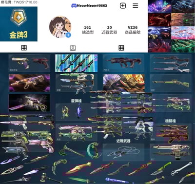 【編號VZ36】月付2900元起主打絕版冠軍2023+冠軍2024套+憐憫之刃+鳳凰摺扇套+黑波套+星靈套+奇點2.0套+靈花套+暗夜套+玉龍套+邊陲套+緋金套 11特效暴徒8特效幻象等造型1