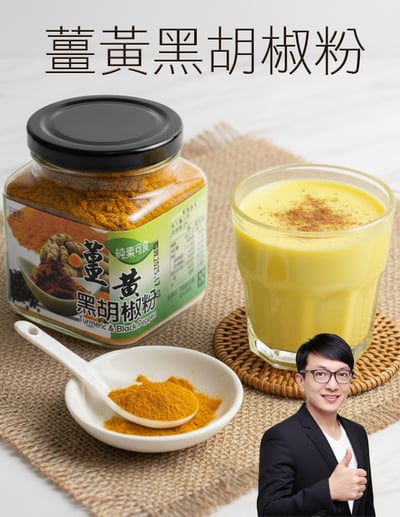 【唐奇嚴選】薑黃黑胡椒粉200g1
