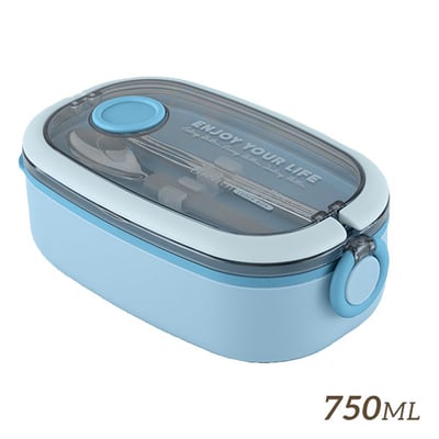 【唐奇嚴選】 HOUSUXI 不鏽鋼好提便當盒(附餐具)750ml5