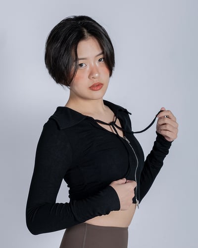 💫練後復古綁帶外套｜夜行黑2