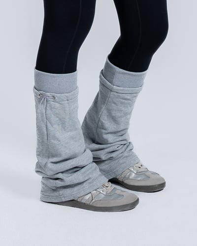 🧦縮口堆堆襪套｜霧灰2