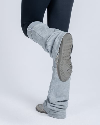 🧦縮口堆堆襪套｜霧灰4