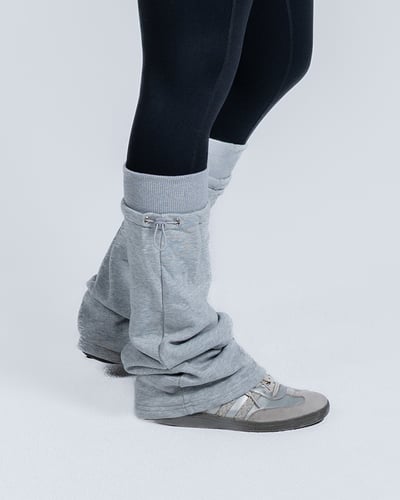 🧦縮口堆堆襪套｜霧灰1