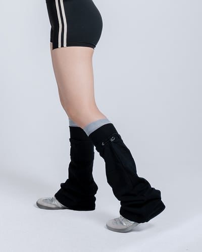 🧦縮口堆堆襪套｜夜行黑3