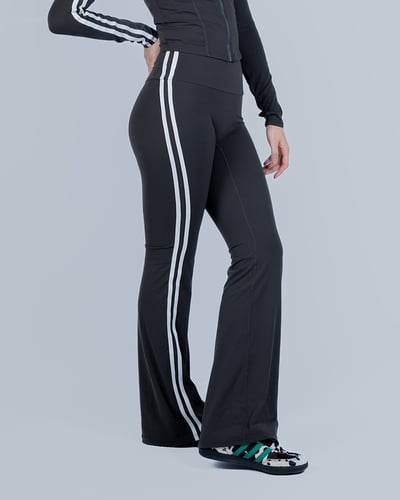 🚦 雙線喇叭運動長褲｜煙霧灰2