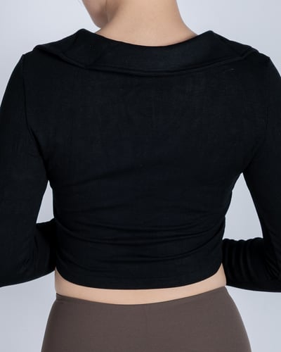 💫練後復古綁帶外套｜夜行黑4