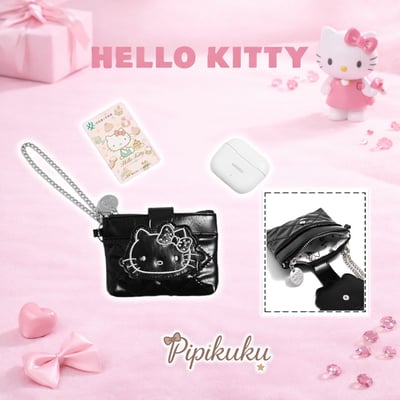 𝗛𝗲𝗹𝗹𝗼 𝗞𝗶𝘁𝘁𝘆快閃店《黑白簡約收納包》1