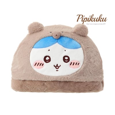 海外限定｜暖冬連帽毯子【小八】ハチワレ2