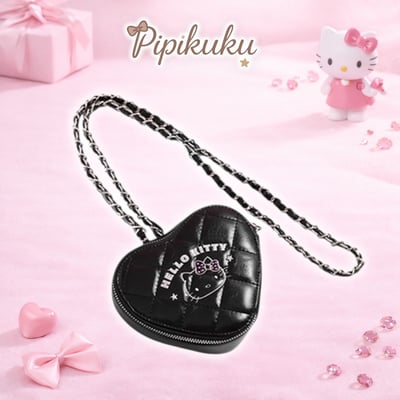 𝗛𝗲𝗹𝗹𝗼 𝗞𝗶𝘁𝘁𝘆快閃店《愛心鏈條斜挎包》2