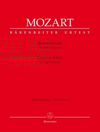 W. A. Mozart : "Concert Arias for High Soprano"  莫札特：音樂會詠唱調 for High Soprano1