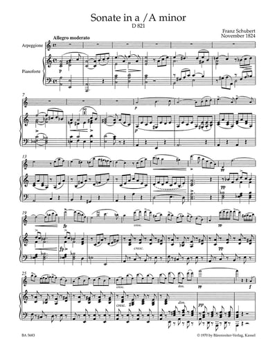 F. Schubert : Sonata in A minor D 821 "Arpeggione"arranged for Viola and Piano2