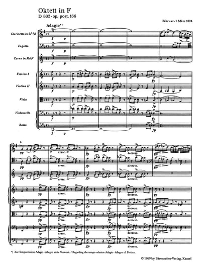 F. Schubert : Octet in F maj op. post. 166 D 803  舒伯特：F大調 八重奏2