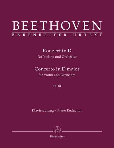 L. v. Beethoven : Concerto for Violin and Orchestra in D major op. 611