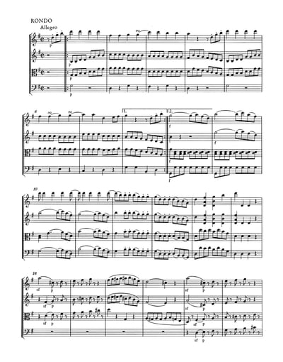 W. A. Mozart : "Eine kleine Nachtmusik in G maj K. 525  for String Quartet (-Quintet) or String Orchestra"   莫札特：G大調 弦樂小夜曲 作品K. 5253