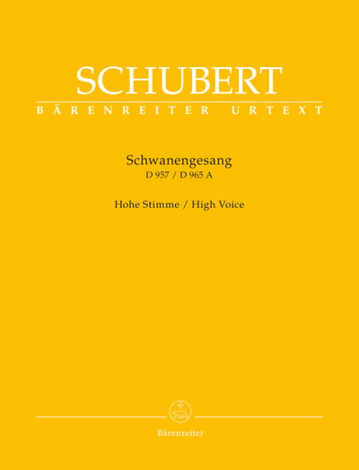 F. Schubert : "Schwanengesang D957 for high voice"  舒伯特：天鵝之歌 high voice1