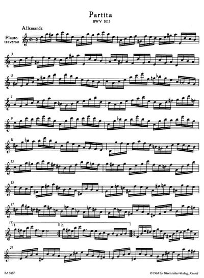 J. S. Bach : Partita in A min BWV 1013 for Flute Solo2