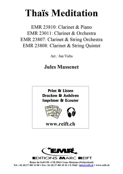 Thaïs Meditation Clarinet & Piano2