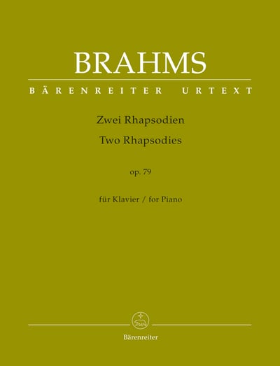 J. Brahms : Two Rhapsodies op. 791