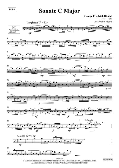 Sonate C Major Tuba & Piano (Organ)3