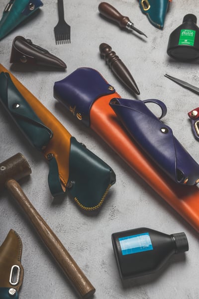 兩支裝精品真皮指揮棒套4