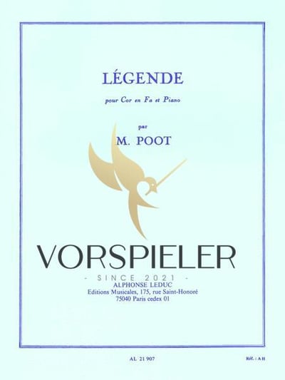 M. Poot : Legend, For Horn In F And Piano   普特：傳奇，給法國號與鋼琴1