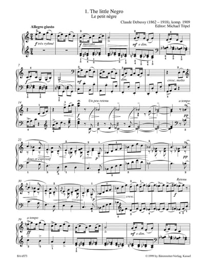 C. Debussy : Easy Piano Pieces and Dances 德布西：簡單的鋼琴曲和舞曲2