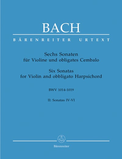 J. S. Bach: Six Sonatas for Violin and obbligato Harpsichord BWV 1017-1019 IV-VI, Volume II  巴赫：六首小提琴及大鍵琴奏鳴曲 作品BWV 1017-1019 第4-6首 第二冊1