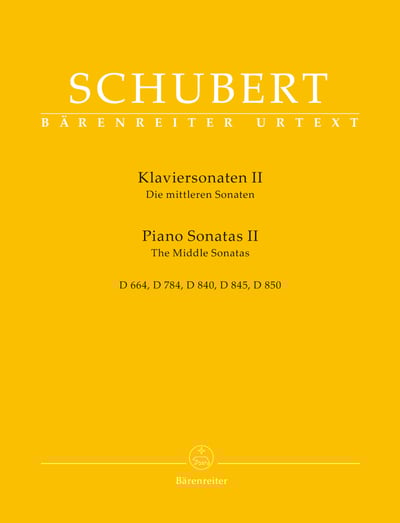 F. Schubert：Piano Sonatas II The Middle Sonata D. 664 D. 784 D. 840 D. 845 D. 850    舒伯特:鋼琴奏鳴曲第二輯 - 中期奏鳴曲1