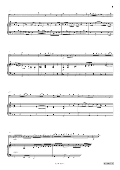 Sonata No. 5 in D minor Trombone & Piano (Organ)5