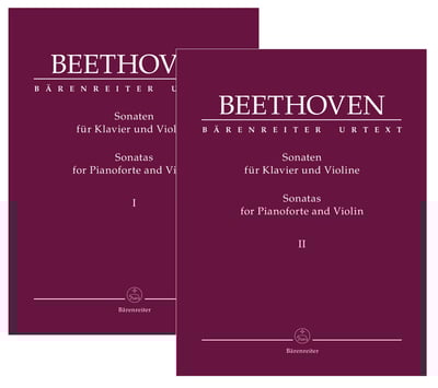 L. v. Beethoven : Sonatas for Pianoforte and Violin Vols. 1 and 2 in a set1