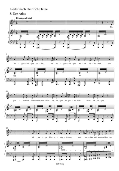 F. Schubert : "Schwanengesang D957 for high voice"  舒伯特：天鵝之歌 high voice3