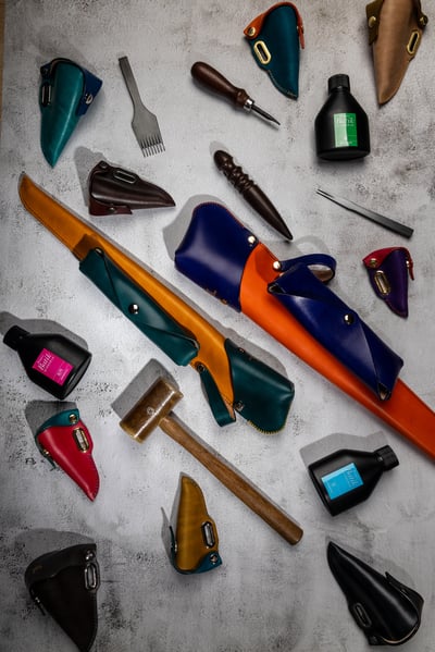 三支裝精品真皮指揮棒套5