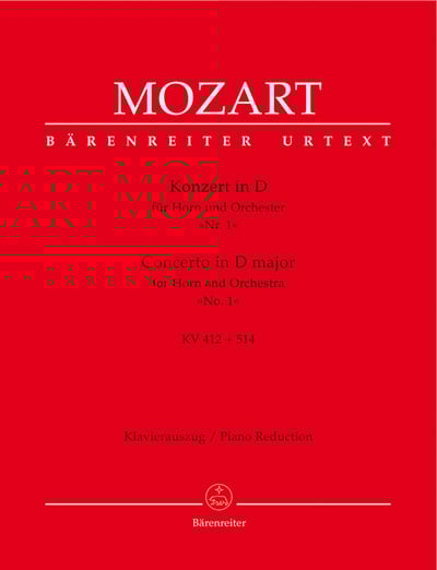 W. A. Mozart : Concerto for Horn and Orchestra no. 1 in D major K. 412 + 514 (386b)Traditional version (Rondo by Franz Xaver Süßmayr)1