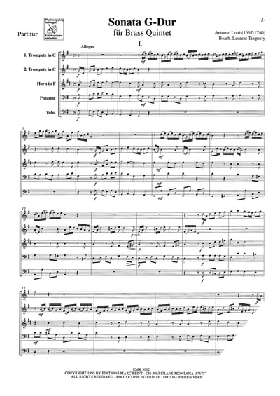Sonata G-Dur Brass Quintet4