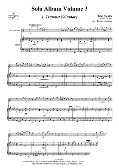 Solo Album (Vol. 1-10 + 2 CDs) Alto Saxophone & Piano (Organ) + Play Back / Play Along CD or MP3 (Download)5