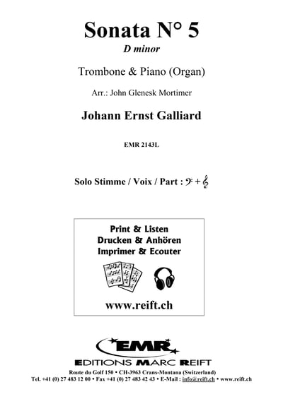 Sonata No. 5 in D minor Trombone & Piano (Organ)2