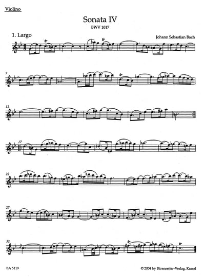 J. S. Bach: Six Sonatas for Violin and obbligato Harpsichord BWV 1017-1019 IV-VI, Volume II  巴赫：六首小提琴及大鍵琴奏鳴曲 作品BWV 1017-1019 第4-6首 第二冊2