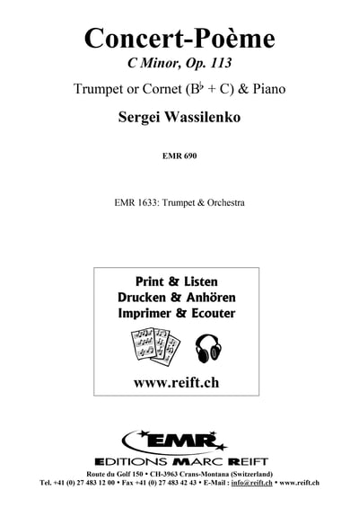 Concert-Poème C Minor Op. 113 Trumpet or Cornet & Piano2