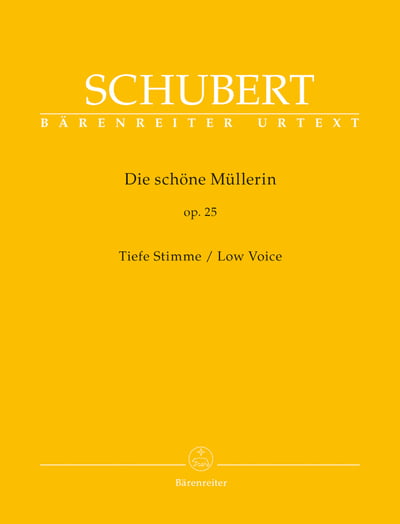 F. Schubert : "Die schoene Muellerin op. 25  for low voice"  舒伯特：美麗的磨坊少女 作品. 25 for low voice1