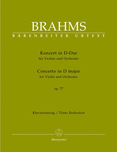 J. Brahms : Concerto for Violin and Orchestra in D major op. 771