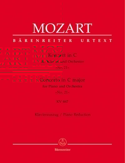 W. A. Mozart : Concerto for Piano no. 21 in C major K. 4671