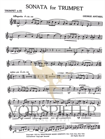 G. Antheil : Sonata for Trumpet   喬治·安塞爾：小號奏鳴曲2