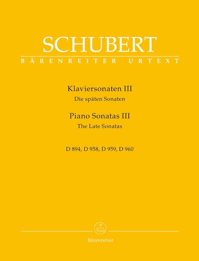 F. Schubert : "Piano Sonatas III Late Sonatas"1