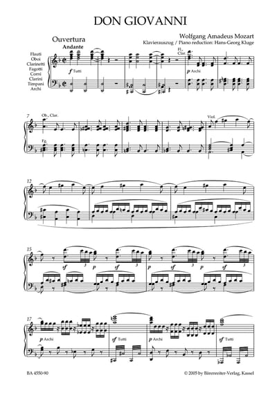 W. A. Mozart : Don Giovanni K. 5272