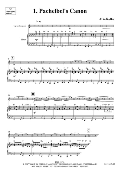 My Soprano Saxophone Collection Volume 9 Soprano Saxophone & Piano4