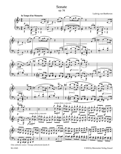 L. v. Beethoven:Sonata for Piano Vol. III: op. 54 – op. 1112