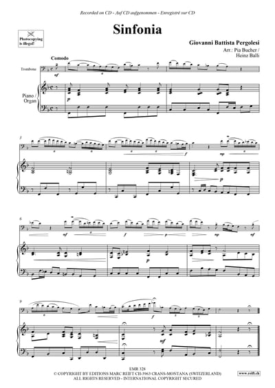 Sinfonia F-Dur Trombone & Piano (Organ)4